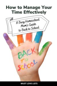 homeshool mom's guide to back to school planning