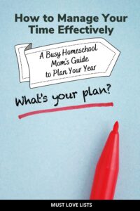 homeschool mom's guide to planning a homeschool year