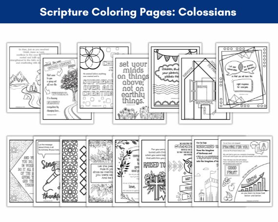 Colossians coloring pages