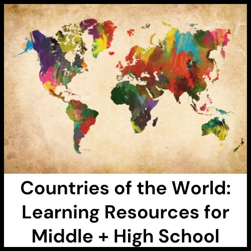 countries of the world learning resources