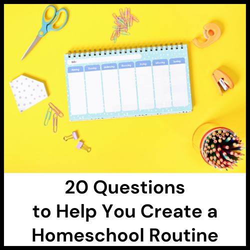 how to create a homeschool routine