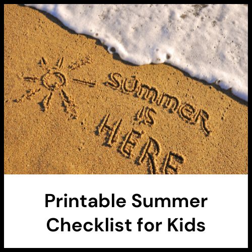 printable summer checklist for kids