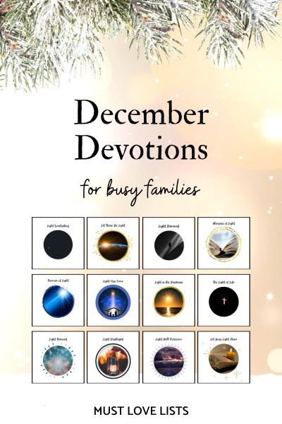 December devotions for busy families