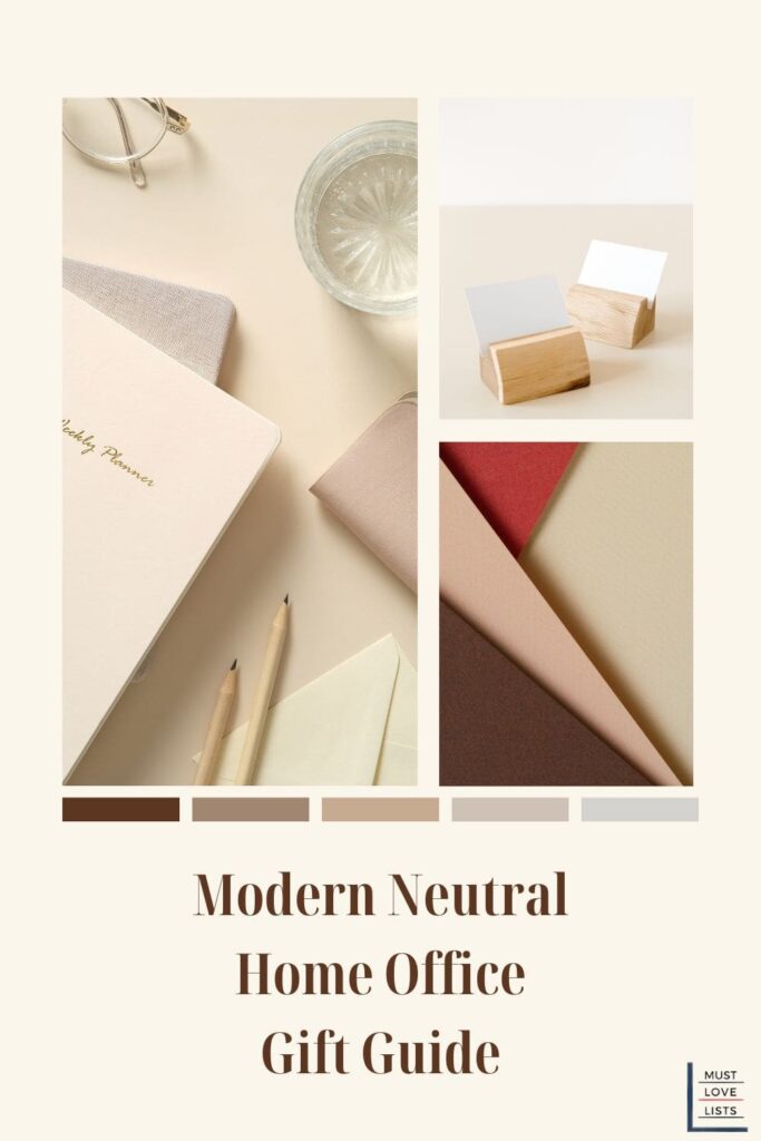 modern neutral home office gift guide