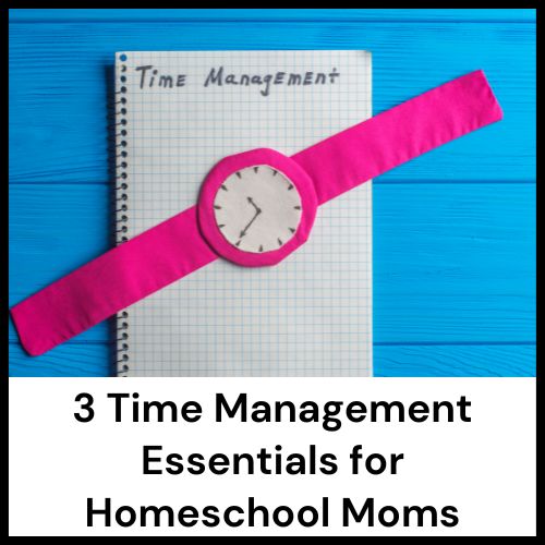 time management tips for homeschool moms