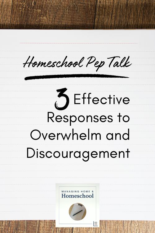 responses to discouragement and overwhelm