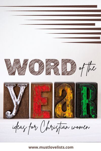 word of the year ideas for Christian women