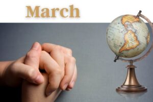 pray for countries of the world in March