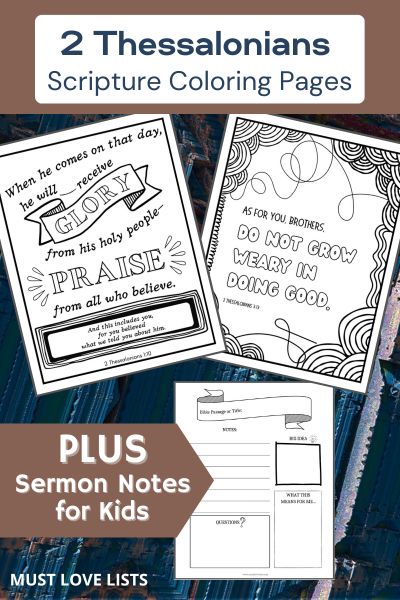 2 Thessalonians coloring pages