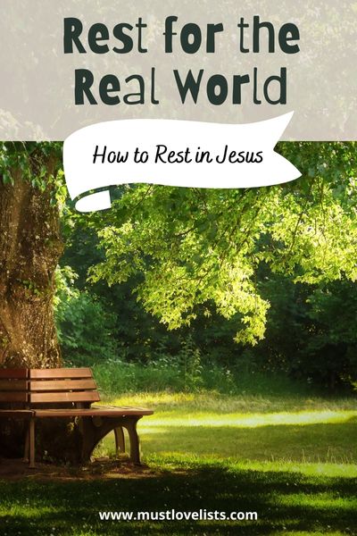 how to find rest in Jesus