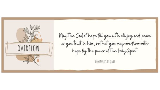 Romans 15:13 scripture card