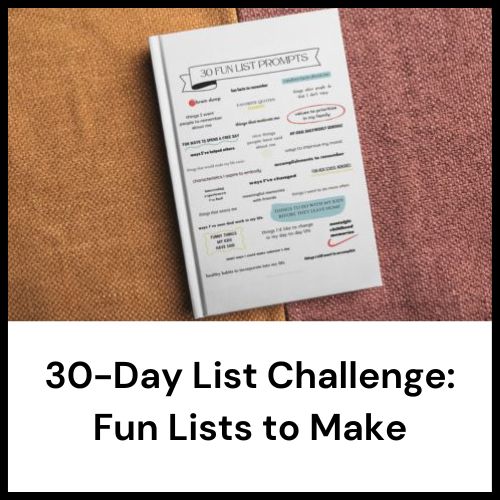 30 fun lists to make