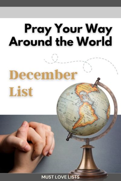 countries of the world prayer list for December