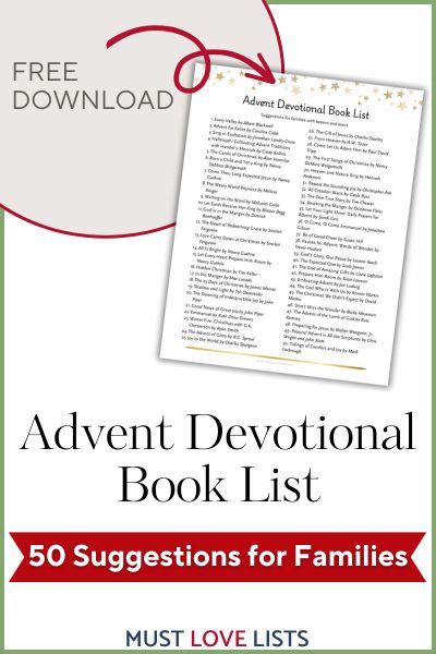 advent devotional book list