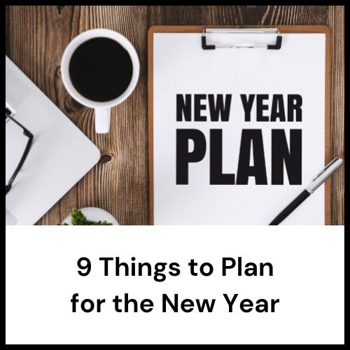 things to plan for a new year