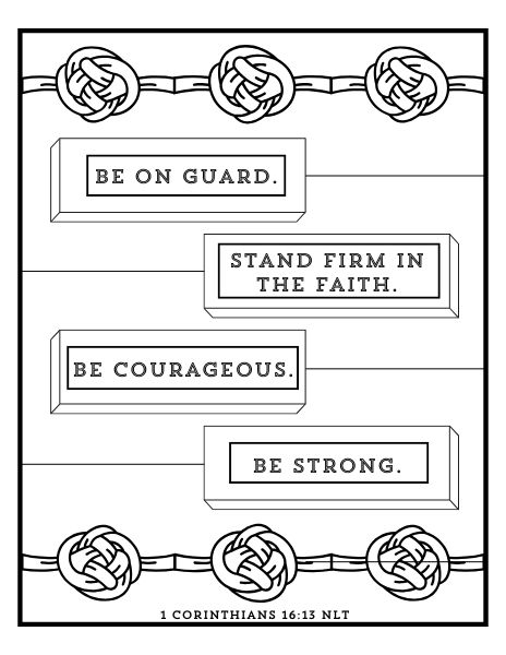 1 Corinthians coloring pages