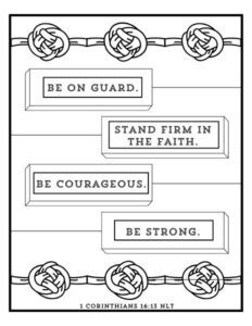 Scripture Coloring Pages: 1 Corinthians - Must Love Lists