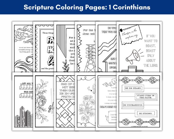 1 Corinthians coloring pages