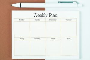 weekly planning routine