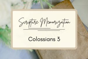 Colossians 3 scripture memorization