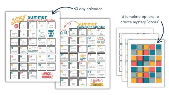 summer movement calendar