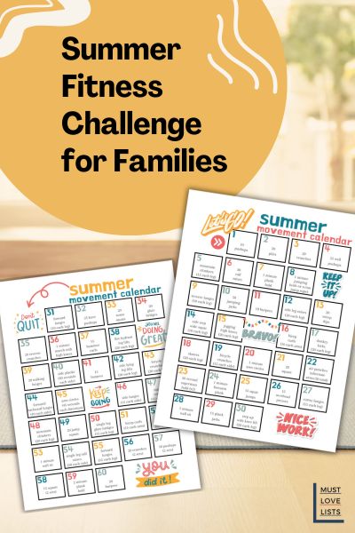 summer fitness challenge for families
