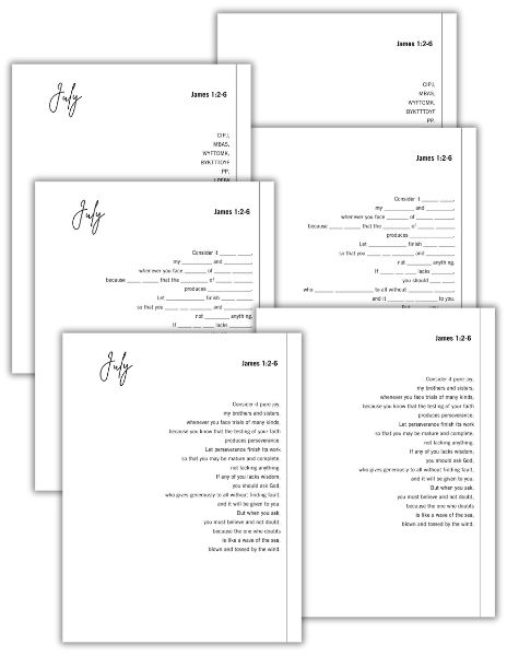 James 1 scripture memorization download