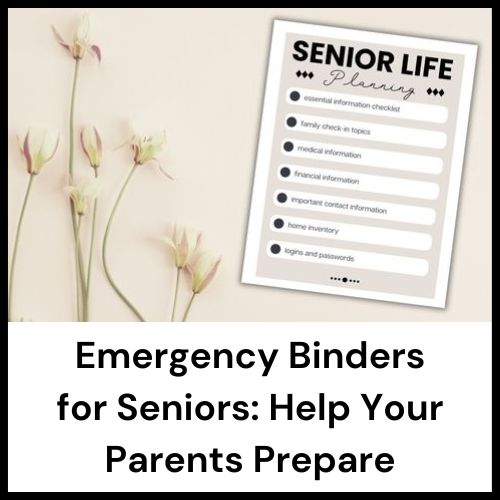 emergency binder for seniors