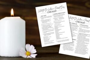 what to do when a parent dies checklist