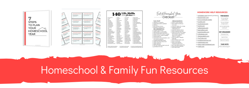 homeschool and family fun printables
