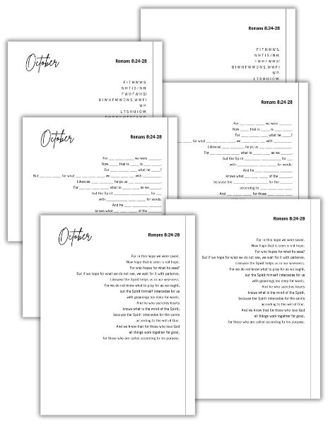 Romans 8:24-28 Bible verses for memorization