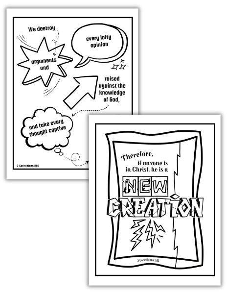 2 Corinthians coloring pages freebie