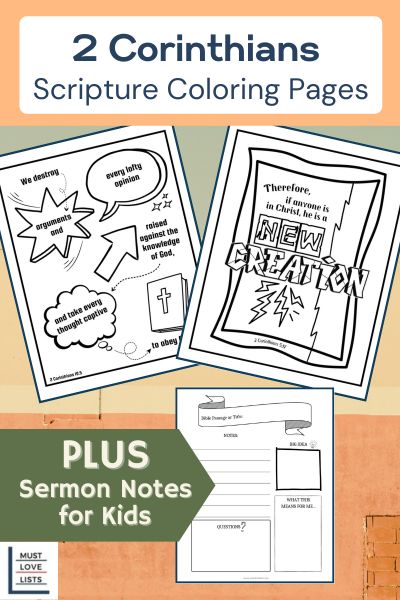 2 Corinthians coloring pages