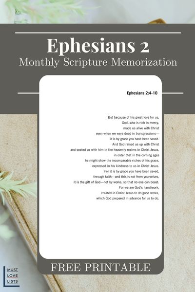 Ephesians 2 memorization