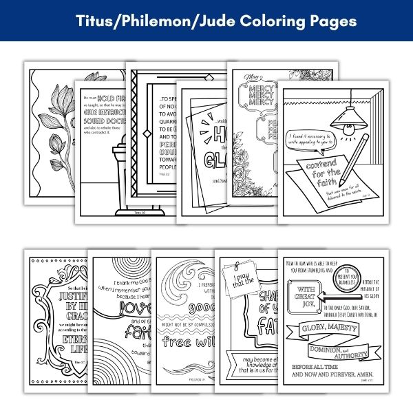 Titus Philemon Jude coloring pages