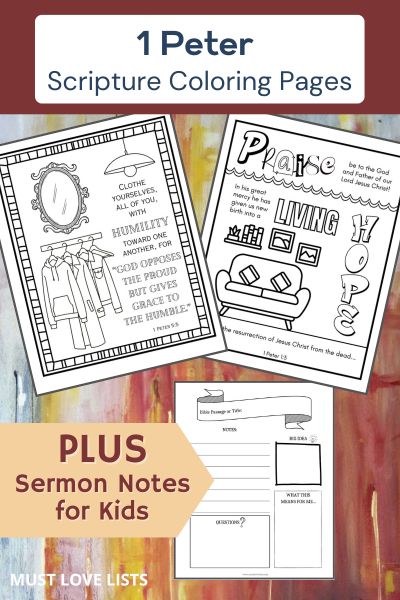 1 Peter coloring pages