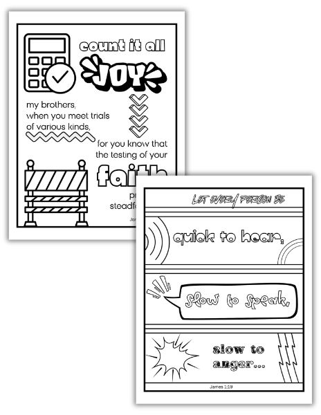 James coloring pages freebies
